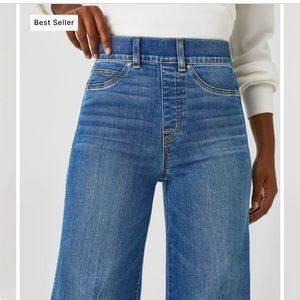 Spanx Seamed Front Wide Leg Jeans